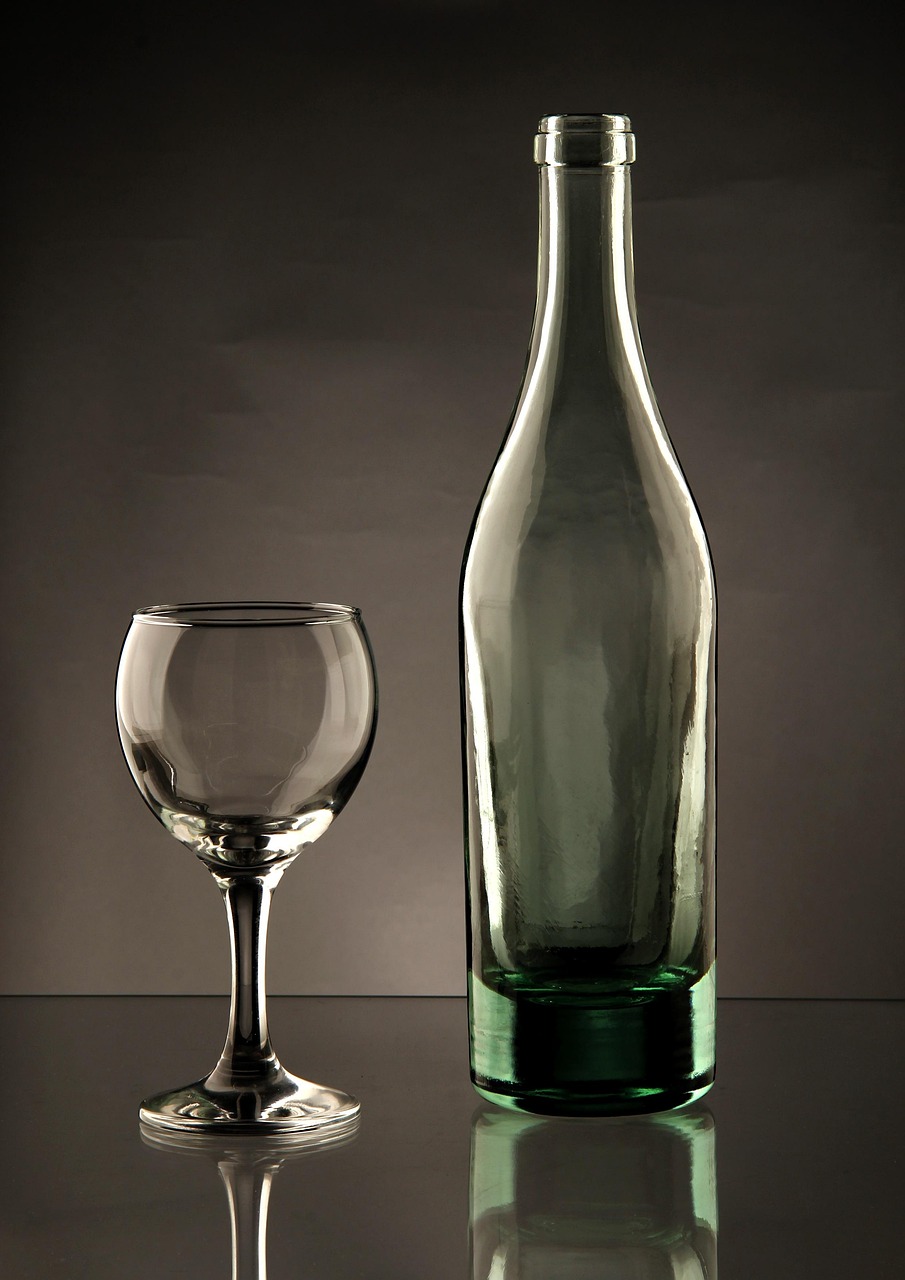wine bottle glass